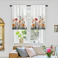 thumbnail image 6 of Kitchen Curtains over Sink for Bathroom Window Cafe Basement Cortinas para Cocina Farmhouse Camper Rv Short Mini Curtain Flower Spring Summer Daisy Elegant Country Rustic Modern Cute - 26×24‘‘, 6 of 6
