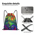 thumbnail image 4 of Fotbe Pride Rainbow Bolsa Mochila con Cordón Estampada, Bolsa de Gimnasio Deportiva, Bolsa Cinch, Bolsa con Cordón para Hombres y Mujeres-Small, 4 of 6