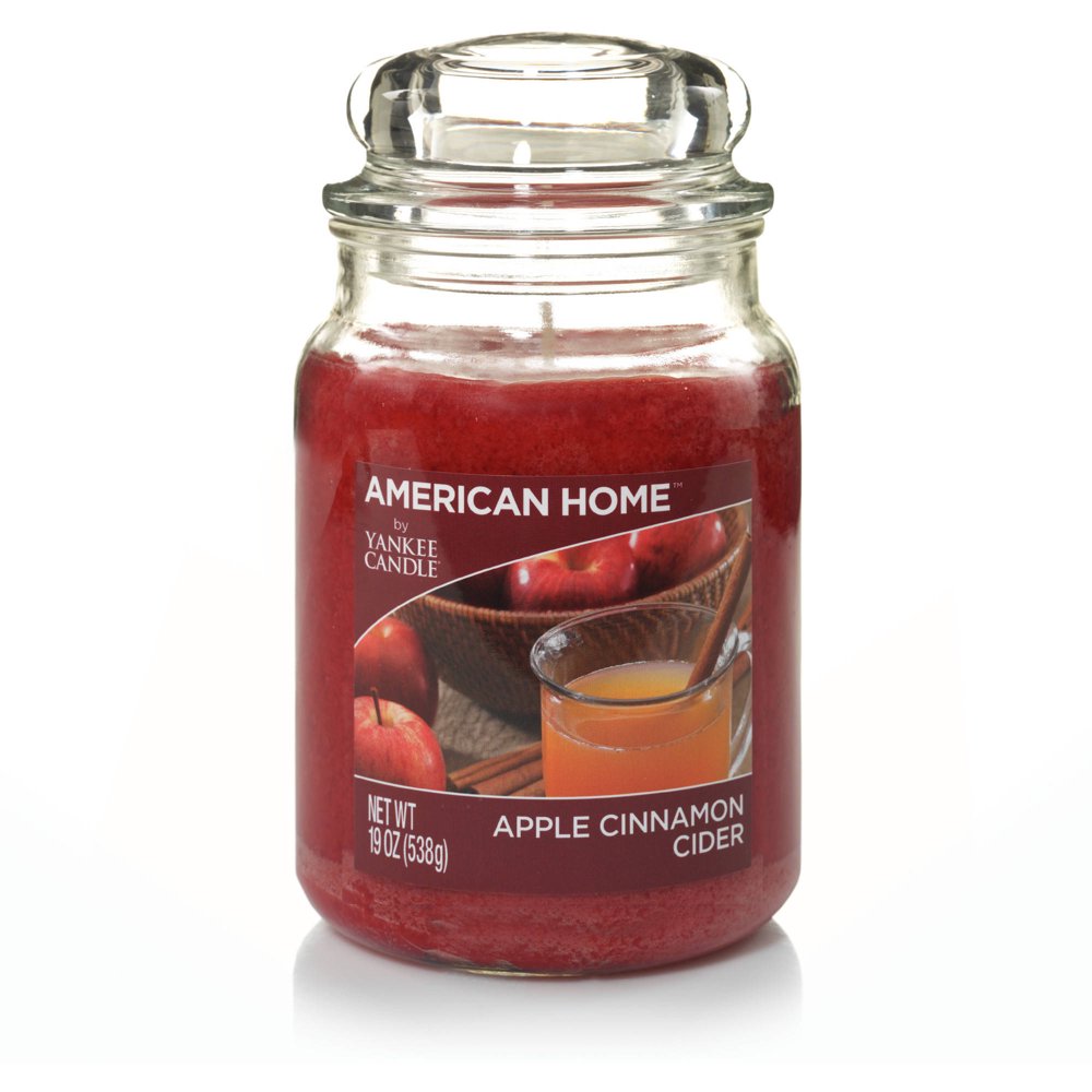 American Home by Yankee Candle Apple Cinnamon Cider, 19 oz Large Jar