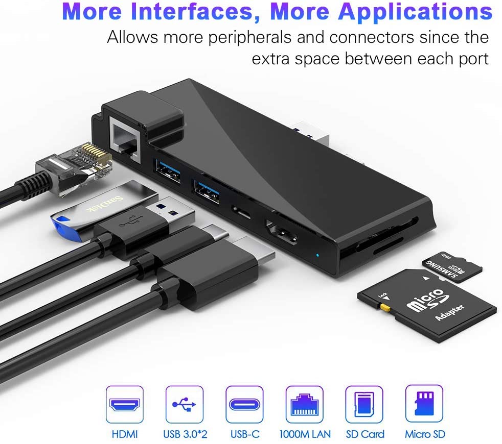 Microsoft Surface Pro 7 Dock hub, 7-in 