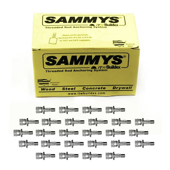 Sammys X-press Rod Anchor Super Screw with 1/4 in. Threaded Rod Fitting, for Metal Deck (Pkg.=25)