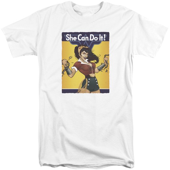 JLA Justice League Wonder Bombshel Long Sleeve Adult Tall White