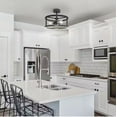 thumbnail image 4 of Feit Electric Katalyst 15 in. 3-Light Matte Black Color Choice Selectable CCT LED with Night Light Semi-Flush Mount Ceiling Light, 4 of 10