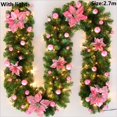thumbnail image 1 of Guirnalda LED de ratán para decoración navideña, guirnalda Artificial de ratán para árbol de Navidad, verde, 1,8/2,7 m, 1 of 4