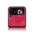 thumbnail image 5 of Compatible with Samsung Galaxy Z Flip 4 Case, Retro Anti-Drop Durable PU Leather Women Girls Men All Inclusive Reinforced Corners Case for Samsung Galaxy Z Flip 4 5G 2022, Red, 5 of 11
