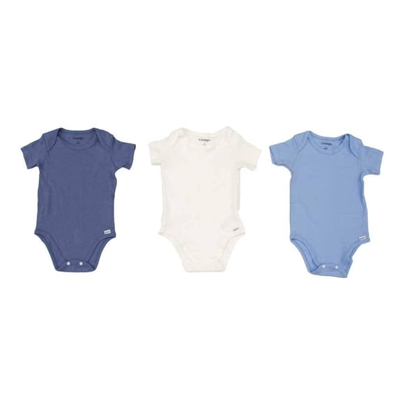 Pañaleros George Pañaleros, marca George set de 3, lisos manga corta bebo, talla 0M