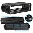 thumbnail image 4 of Diandian 2U Rack Case Shallow 12" Depth, 19" Rackmount Flight Case, Watertight Dust-Proof, Shock Mount for Amplifier, Pro Audio, DJ Mixer, Effects with Microphone Compartments, 4 of 4