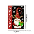thumbnail image 4 of JOOCAR Welcome Christmas Gnome with Reindeer Antlers and Gift Garden Flag for Winter Christmas Home Outdoor Garden Yard Door Decor 12x18 inch, 4 of 5