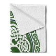 thumbnail image 2 of Celtic Soft Flannel Fleece Throw Blanket, Illustration of Celtic Tree of Life on a Green Circle with Frieze, Cozy Plush for Indoor and Outdoor Use, 60" x 80", Fern Green Dark Teal, by Ambesonne, 2 of 5