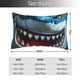 thumbnail image 2 of Fotbe Cartoon Cute Shark Funda de Almohada Decorativa Estilo Occidental, Lujo en Algodón, Fundas para Almohadas King, Cojín Estampado para Decoración del Hogar-14"x20", 2 of 6