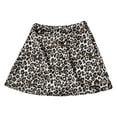 thumbnail image 4 of Skirts for Women High Waisted Satin Printed Short Skirt Floral Leopard Print Fashion Womens Clothes White XL, 4 of 4