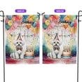 thumbnail image 2 of Happy Birthday to Maltese Kitten Party Balloons Cake Garden Flag 12x18in Double Sided Maltese Dog Lover Gifts Idea Outdoor Decor - 00027, 2 of 5