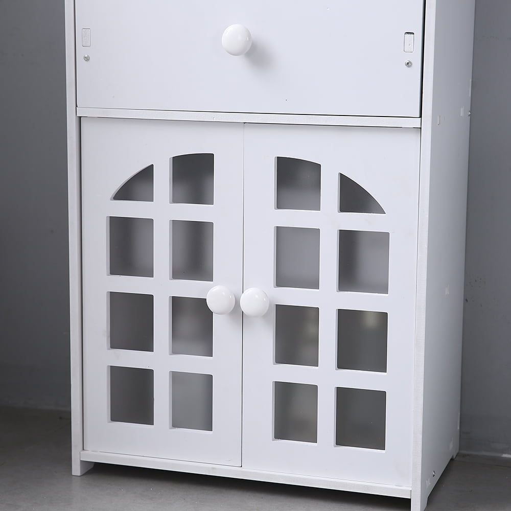 Lowestbest Double Door Storage Cabinet with Drawer, High Storage Cabinet, Sliding Storage Organizer Unit Lowestbest Double Door Storage Cabinet with Drawer, High Storage Cabinet, Sliding Storage Organizer Unit