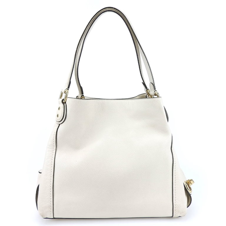 Pre-Owned Coach Shoulder Bag 57125 Leather Off-White Women display picture 1