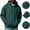 12# Dark Green, variant on Mens Oversized Hoodies Sweatshirts | Fall Winter Hooded Collar Drawstring Pullover With Pocket for Workout Gym Pink S