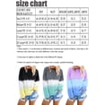thumbnail image 6 of Women Long Sleeve Sweatshirt Colorblock Tie Dye Printed Pullover Tops, 6 of 6