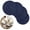 Dark Blue, variant on NOGIS 4Pcs/lot Round Weave Placemat Fashion PP Dining Table mat Disc Pads Bowl Pad Coasters Non-Slip Waterproof Table Decoration (Gray)