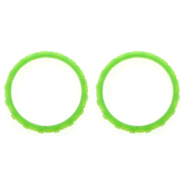 2PCS Plastic Thumbstick Accent Rings For Sony Playstation 5 PS5 Controller Replacement Parts Green
