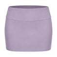 thumbnail image 6 of Women's Casual Solid Color Midi Skirt with Built-in Short for Comfort and Coverage, 6 of 6