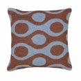 thumbnail image 1 of 123 Creations  Circles-Blue & Brown hook pillow, 1 of 1