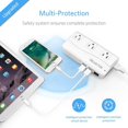 thumbnail image 4 of ISELECTOR Universal Travel Adapter 220V to 110V Voltage Converter with 6A 4-Port USB Charging and UK/AU/US/EU Worldwide Plug Adapter, 4 of 8