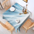 thumbnail image 2 of 60x60in(152x152cm) Square Tablecloth, Waterproof Polyester Table Cover, Wrinkle Resistant & Washable Fabric for Dining, Kitchen, Picnic, Abstract Geometry Print, 2 of 6