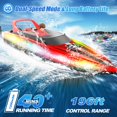 thumbnail image 3 of Baño RC Boat con luces LED, resistente al agua durante más de 40 minutos, rojo, 3 of 7