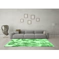 thumbnail image 3 of Ahgly Company Indoor Rectangle Abstract Emerald Green Modern Area Rugs, 2' x 4', 3 of 4