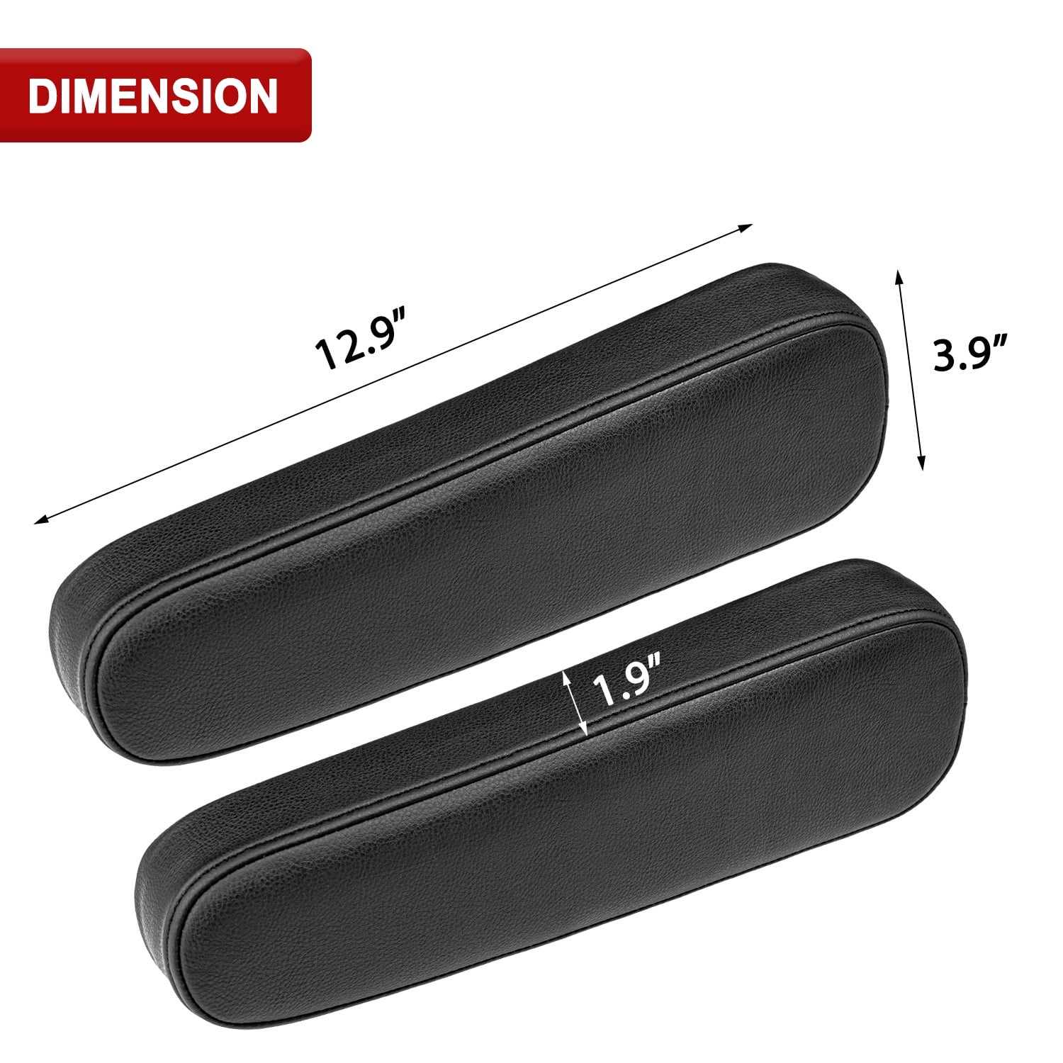 KBH 2 PCS Car Front Seat Armrest Covers for Honda CR-V Accessories 2001-2006, Arm Rest Protector Cover Leather Interior, Black