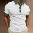 thumbnail image 2 of Ketyyh-chn99 Polos pour Hommes Mode 2024 T-Shirt Manches Courtes Col Rond Blanc,2TG, 2 of 4