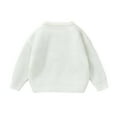 thumbnail image 4 of Kiijoy Infant Boys Knitted Sweater Fall Cute Football Embroidery Pullover Top, Sizes 18-24M, 4 of 6