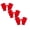 Red（3 Pair）, variant on 1 Pair Half Finger Gloves for Men and Women,Fingerless Winter Knitted Knit Mittens, Touchscreen Warm Stretchy Fingerless Gloves for Typing,Writing,Working,Driving,Running(Black)