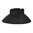 thumbnail image 1 of WITHMOONS Womens Sun Visor Packable Wide Brim Roll-Up Beach Straw Hat SLV1020 (Black), 1 of 5
