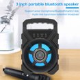 thumbnail image 4 of Methold Altavoz inalámbrico portátil al aire libre Mini Bass Sound Home Altavoz compatible con Bluetooth con micrófono Cables de audio/vídeo, 4 of 6