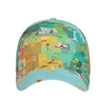 thumbnail image 2 of Fotbe Usa Tourist Map Baseball Cap, Usa Tourist Map Print Dad Hat,Outdoor Hat,Adjustable Sports Cap, Perfect For Activities, 2 of 9