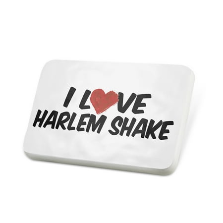 Porcelein Pin I Love Harlem Shake Lapel Badge – NEONBLOND