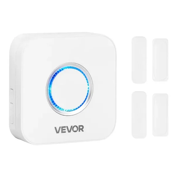Wireless Door Chime with 58 Chimes & 5 Adjustable Volume Levels – Smart Door Alarm Contact Sensor for Home Security
