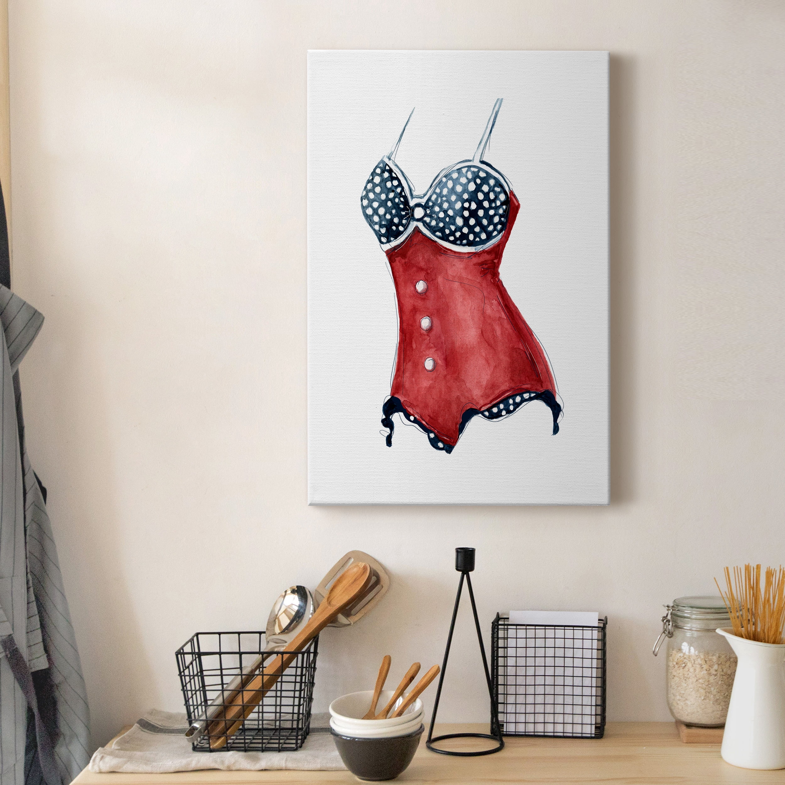 Vintage Swimwear II Premium Gallery Wrapped Canvas - Ready to Hang - 32 x 48