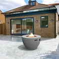 thumbnail image 7 of Gray Aluminum Patio and Outdoor Round Firepit Table with Rain Cover, 7 of 7