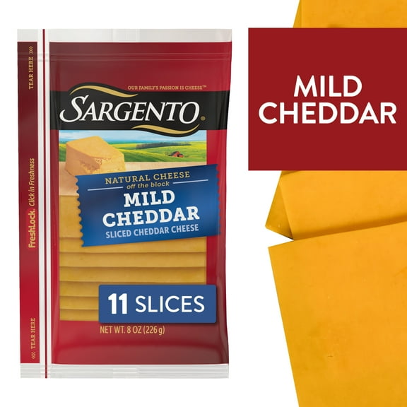 Sargento® Sliced Mild Natural Cheddar Cheese, 11 slices