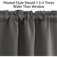 thumbnail image 7 of Bizhua Curtain Solid Color High Precision Through the Rod Small Curtain American Shade Decoration Kitchen Coffee Short Curtain, 2* Short Curtains, 7 of 7