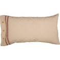 thumbnail image 3 of Piper Classics Market Place Red Ticking Stripe King Size Pillow Sham, Cotton, 3 of 6