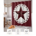 thumbnail image 7 of Thanksgiving Retro Art Shower Curtain Set ，Waterproof Fabric Shower Curtains Pentagram Wood Grain Shower Curtains for Bathroom,Bathroom Decor 72"x84", 7 of 7