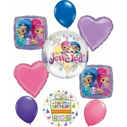 Anagram Shimmer and Shine Birthday Party Supplies Orbz Balloon Bouquet Decorations