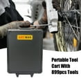 thumbnail image 5 of 899pcs Home Repair Tool Set Kit, Toolbox Storage Case with 4 Drawers, General Household Tool Kit with Rolling Tool Box, Tool Set Kit for Maintenance, Garden, Homeowner, Handyman -Black    RR, 5 of 21
