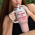 thumbnail image 5 of Flamingo Gift for Flamingo Lover,Flamingo Tumbler 40 oz with Handle Straw Insulated Stainless Steel (Flamingo), 5 of 6