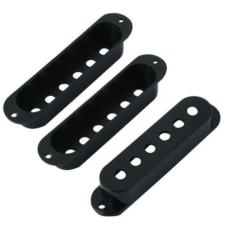- Plastic Humbucker Neck Bridge Guitar Bass Pickup Covers Black 52mm 3pcs