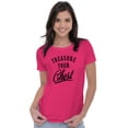 thumbnail image 4 of Treasure Your Chest Breast Cancer Womens Slim Fit Graphic Tee Brisco Brands M, 4 of 5
