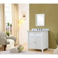 thumbnail image 3 of J & J International 32S12-WBK-M Shutter 32 in. White Vanity with Black Granite Top & Mirror, 3 of 7