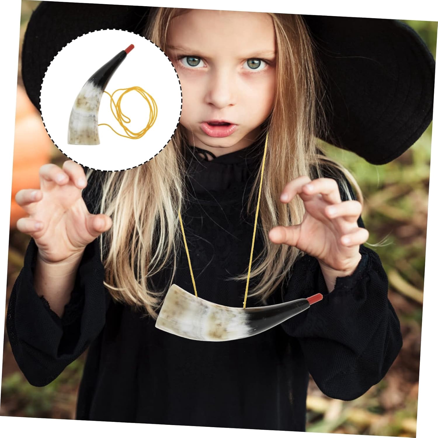 YW Viking Bull Horn Blowing Horn Noise Makers for Sporting Event Cheer Megaphone Viking War Horn Kids Musical Instruments Bear Horn Kids Horn Toy Puzzle Animal Child Horns-0810
